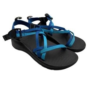 CHACO Kids Blue Strappy Sport Sandals Size 2 Water Shoes Travel Gorpcore outdoor